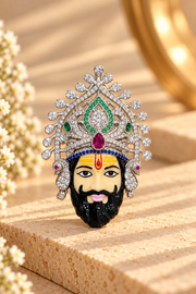 Khatu Shyam Ji Diamond Brooch Cum Pendant | JEWELBOSS