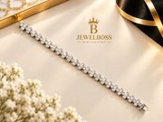 Women’s Oval Diamond Floral Bracelet | JEWELBOSS