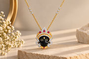 Divine Face Diamond Pendant Cum Brooch | JewelBoss