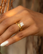 Princess Diamond Solitaire Set