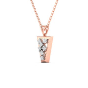 Stylish Diamond Gold Pendant