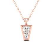 Stylish Diamond Gold Pendant