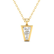 Stylish Diamond Gold Pendant