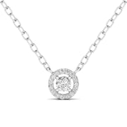 0.40 Pointer Centre Round Cut Diamond Pendant