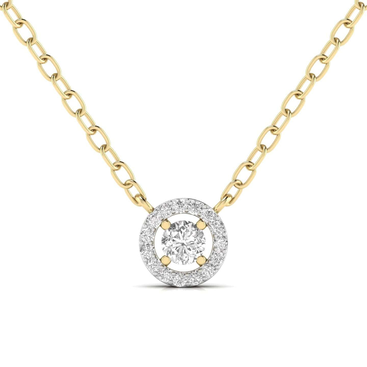 0.40 Pointer Round Cut Diamond Pendant | JewelBoss