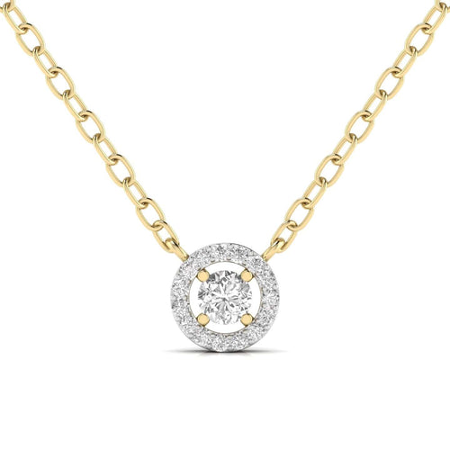 0.40 Pointer Centre Round Cut Diamond Pendant