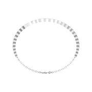 Modern Hexagon Diamond Bracelet