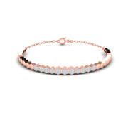 Modern Hexagon Diamond Bracelet