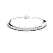 Modern Hexagon Diamond Bracelet