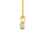 0.5 Carat Round Cut Solitaire Diamond  Pendant