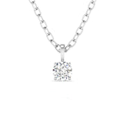 0.5 Carat Round Cut Solitaire Diamond  Pendant