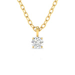 0.5 Carat Round Cut Solitaire Diamond  Pendant