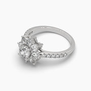 Solitaire Bloom Diamond Ring
