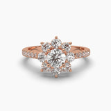 Solitaire Bloom Diamond Ring