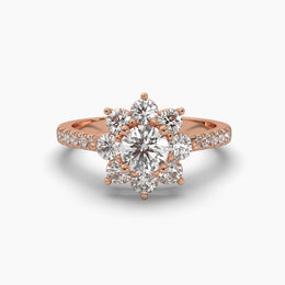 Solitaire Bloom Diamond Ring