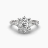 Solitaire Bloom Diamond Ring