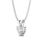 0.5 Carat Heart-Shaped Diamond Gold Pendant