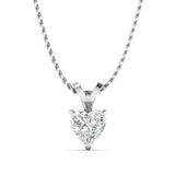 0.5 Carat Heart-Shaped Diamond Gold Pendant