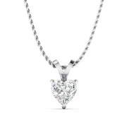 0.5 Carat Heart-Shaped Diamond Gold Pendant