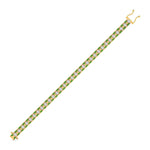 Geometric Oval Diamond Bangle