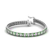 Geometric Oval Diamond Bangle