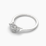 Heart Shape Centre Solitaire Diamond Ring