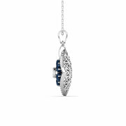 Blue Jewel Diamond Pendant