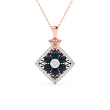 Blue Jewel Diamond Pendant