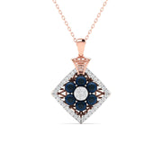 Blue Jewel Diamond Pendant