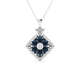 Blue Jewel Diamond Pendant