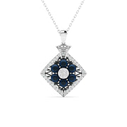Blue Jewel Diamond Pendant