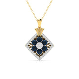 Blue Jewel Diamond Pendant