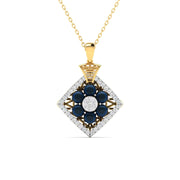 Blue Jewel Diamond Pendant