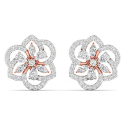 Elegant Petal Diamond Earrings
