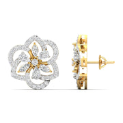 Elegant Petal Diamond Earrings