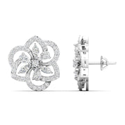 Elegant Petal Diamond Earrings