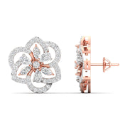 Elegant Petal Diamond Earrings