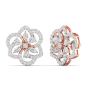 Elegant Petal Diamond Earrings
