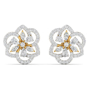 Elegant Petal Diamond Earrings