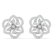 Elegant Petal Diamond Earrings