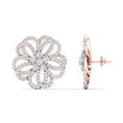 Classic Floral Diamond Earrings