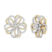 Classic Floral Diamond Earrings