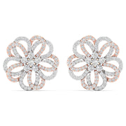 Classic Floral Diamond Earrings