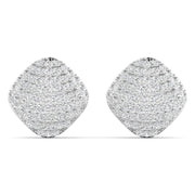 Cushion Diamond Cluster Earrings