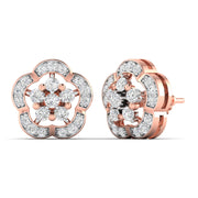 Cluster Setting Diamond Earrings