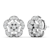 Cluster Setting Diamond Earrings