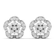 Cluster Setting Diamond Earrings