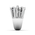 Modern Twist Design Gold & Diamond Ring