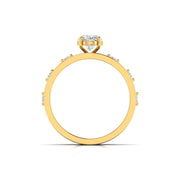 1.01 Carat Centre Solitaire Oval Diamond Ring