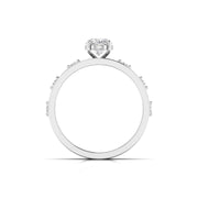 1.01 Carat Centre Solitaire Oval Diamond Ring